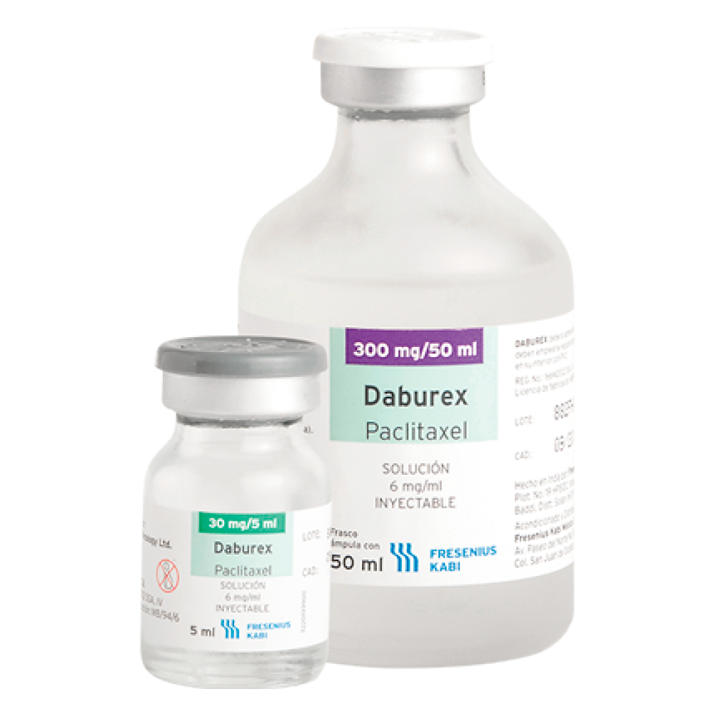 DABUREX (Paclitaxel) 300 mg / 50 ml Solución Inyectable para perfusión