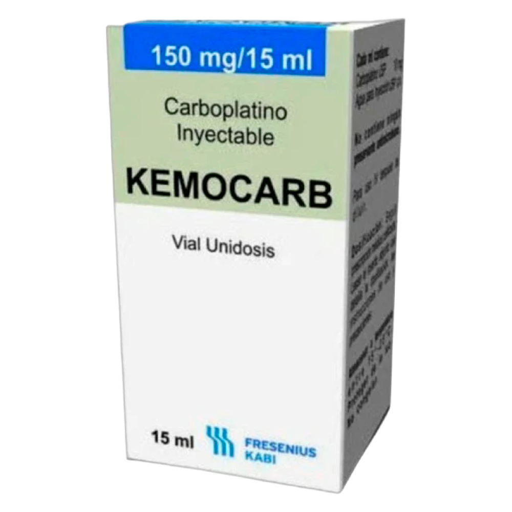 KEMOCARB (Carboplatino) 150 mg / 15 ml Solución Inyectable para perfusión