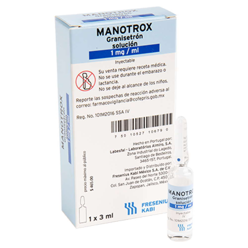 MANOTROX® Granisetrón 3 mg/3 mL solución inyectable
