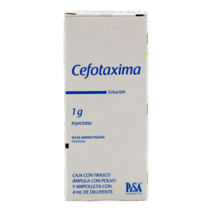 Cefotaxima 1 g solución inyectable
