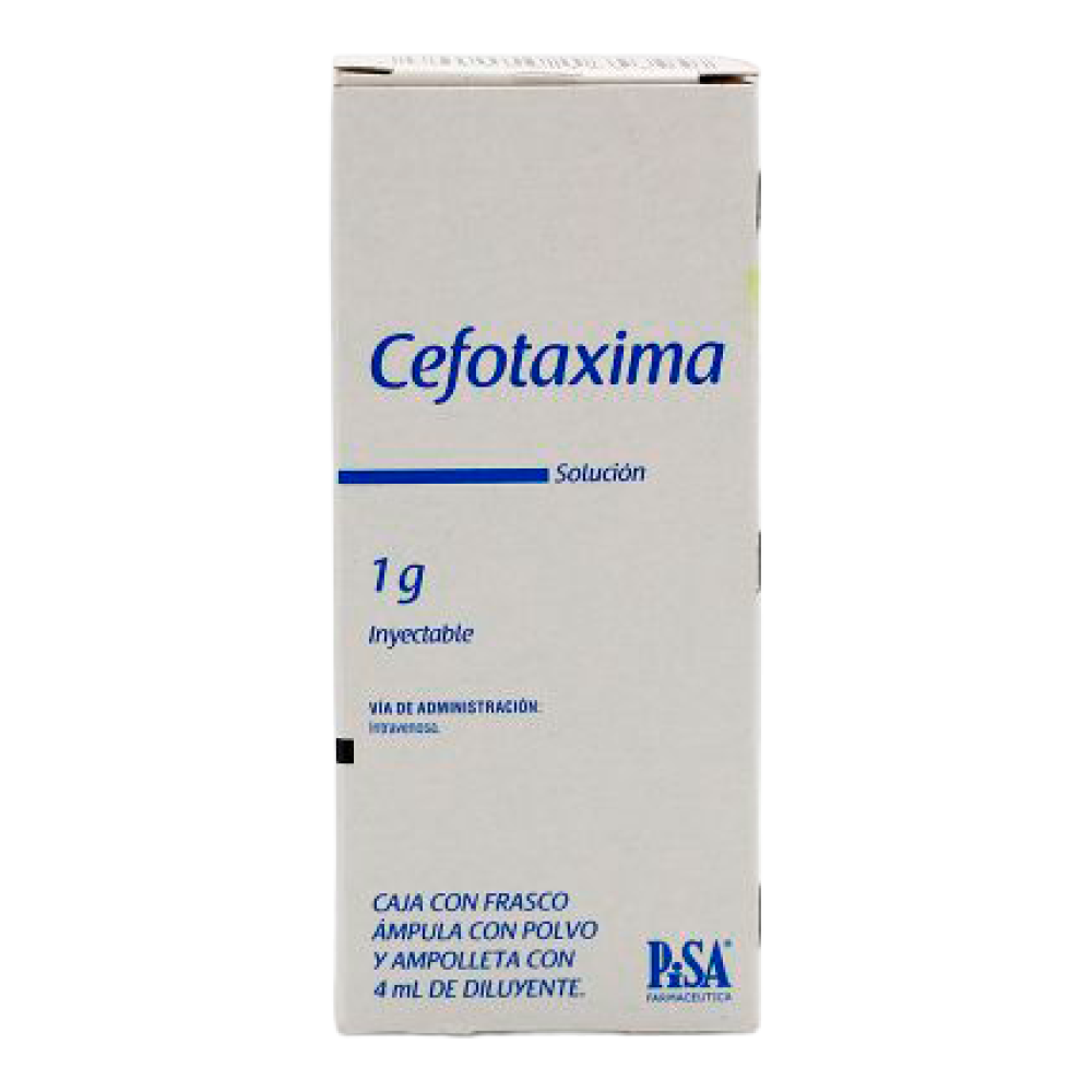 Cefotaxima 1 g solución inyectable