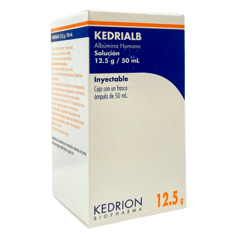 KEDRIALB® (Albúmina Humana) 12.5 g / 50 ml Solución Inyectable