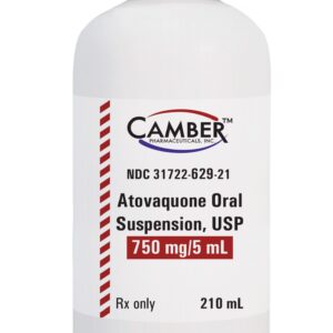 Atovaquone Camber 750 mg / 5 mL Suspensión Oral, frasco con 210 ml
