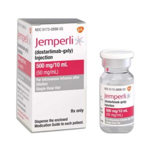 Jemperli® (Dostarlimab) 500 mg / 10 ml (50 mg/ml) Concentrado para solución para perfusión, caja con 1 frasco ámpula