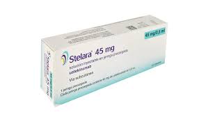 Stelara® (Ustekinumab) Solución Inyectable. Presentaciones: Jeringa prellenada de 45 mg/0.5 mL y 90 mg/1 mL (para uso subcutáneo) Y Vial de 130 mg/26 mL (para perfusión intravenosa