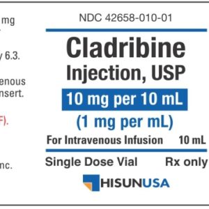 Cladribine Hisun 10 mg / 10 ml (1 mg/ml) Solución para perfusión.
