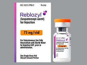 Reblozyl® (Luspatercept) Polvo liofilizado para solución inyectable. Presentaciones 25 mg y 75 mg por vial.