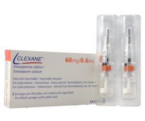CLEXANE® Enoxaparina Sódica 60 mg / 2, Sanofi solución inyectable