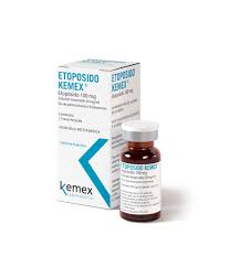 Etoposido 100 mg, solución inyectable 100 mg/5 mL, Kemex Laboratorios