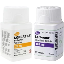 LORVIQUA / LORBRENA (lorlatinib) comprimidos recubiertos de 25 mg y 100 mg, Pfizer Inc.
