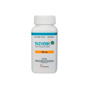 TAZVERIK (tazemetostat) 200 mg, tabletas), Epizyme, Inc.