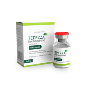 Tepezza® (Teprotumumab-trbw) 500 mg Polvo liofilizado para solución para perfusión, caja con 1 frasco ámpula, Horizon Therapeutics.