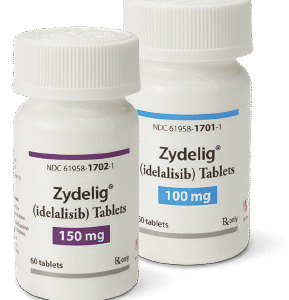 Zydelig® (Idelalisib) 100 mg y 150 mg, con 60 tabletas, Gilead Sciences.