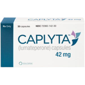 CAPLYTA (lumateperona) 42 mg, 21 mg o 10.5 mg, cápsulas orales, Intra-Cellular Therapies, Inc.