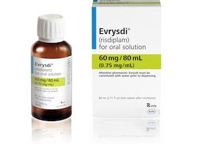EVRYSDI (risdiplam) polvo para solución oral 0.75 mg/mL (60 mg/80 mL), Genentech, Inc.
