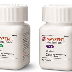 MAYZENT (siponimod) 0.25 mg o 2 mg, tabletas recubiertas con película, Novartis Pharmaceuticals.