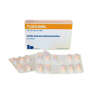 TUDCABIL (ácido tauroursodeoxicólico) 250 mg, cápsulas (20 cápsulas), Bruschettini s.r.l.