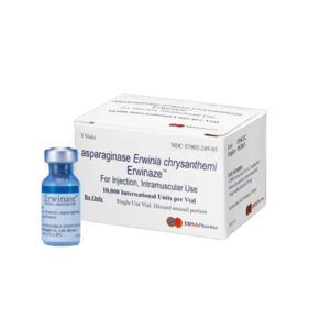 ERWINASE (Erwinia L-asparaginasa) 10,000 IU, polvo liofilizado para solución inyectable (5 viales), Porton Biopharma Limited / Jazz Pharmaceuticals.