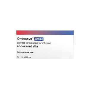 ONDEXXYA (andexanet alfa) 200 mg, polvo para solución para infusión (vial de dosis única), Alexion Pharmaceuticals, Inc. / AstraZeneca.